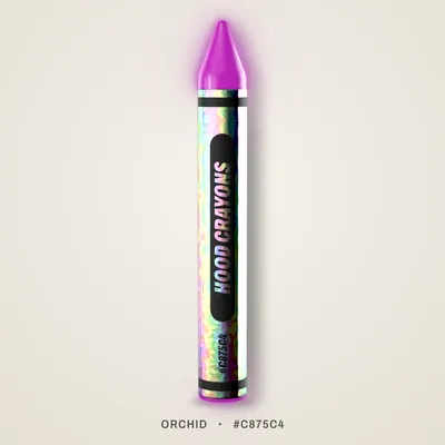 Orchid crayon, #C875C4