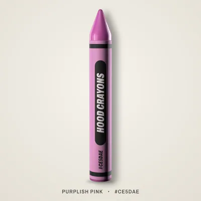 Purplish Pink crayon, #CE5DAE