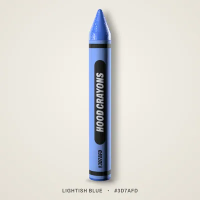 Lightish Blue crayon, #3D7AFD