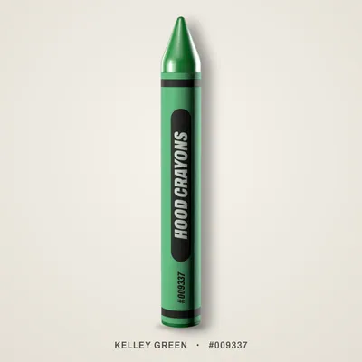 Kelley Green crayon, #009337