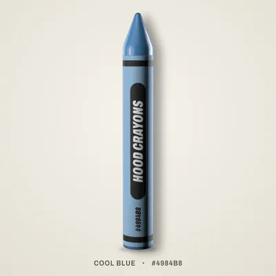 Cool Blue crayon, #4984B8