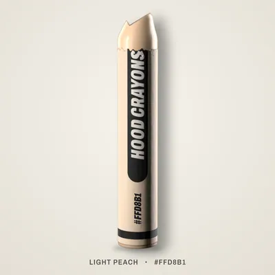 Light Peach crayon, #FFD8B1