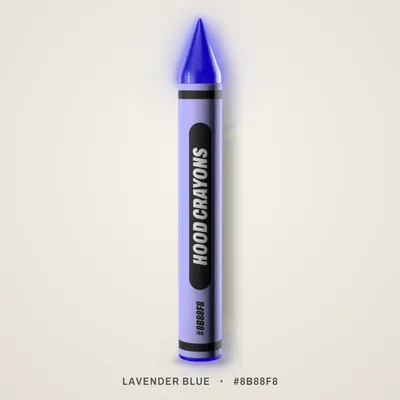 Lavender Blue crayon, #8B88F8