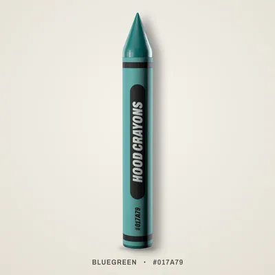 Bluegreen crayon, #017A79