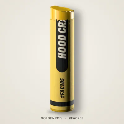 Goldenrod crayon, #FAC205