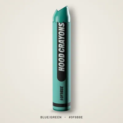 Blue/green crayon, #0F9B8E
