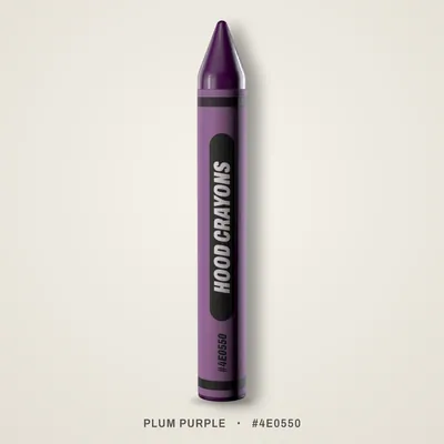 Plum Purple crayon, #4E0550