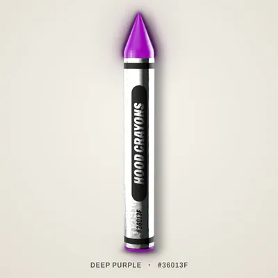 Deep Purple crayon, #36013F