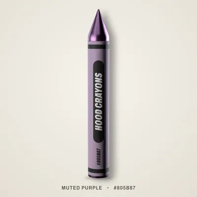Muted Purple crayon, #805B87