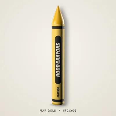 Marigold crayon, #FCC006