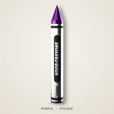 Purple crayon, #7E1E9C