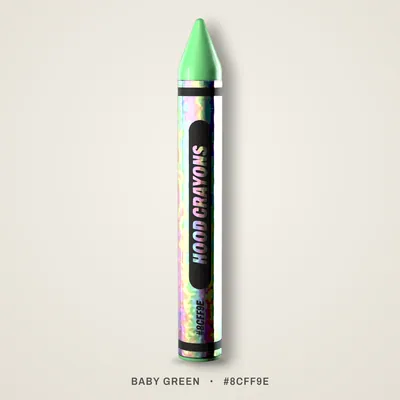Baby Green crayon, #8CFF9E