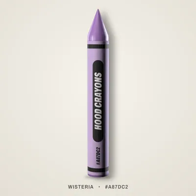 Wisteria crayon, #A87DC2