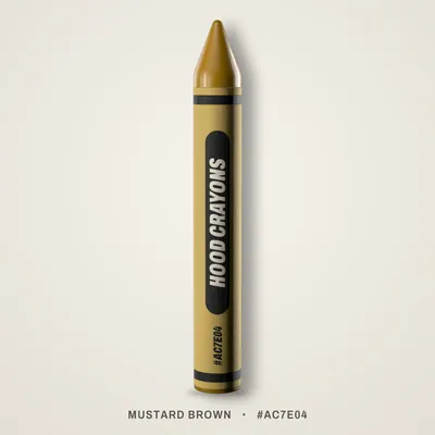 Mustard Brown crayon, #AC7E04
