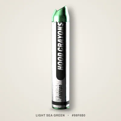 Light Sea Green crayon, #98F6B0
