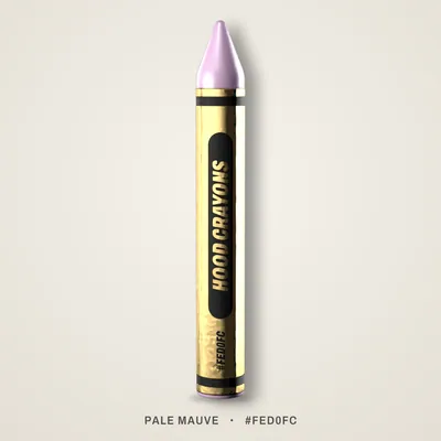Pale Mauve crayon, #FED0FC