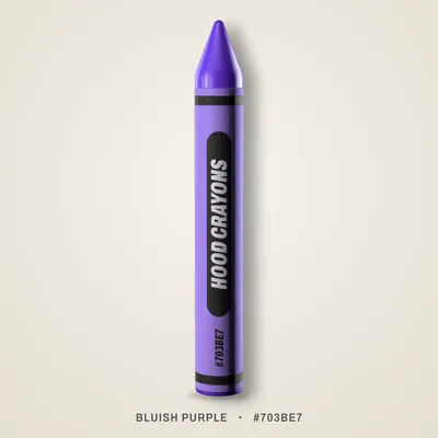 Bluish Purple crayon, #703BE7