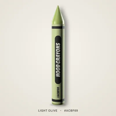 Light Olive crayon, #ACBF69