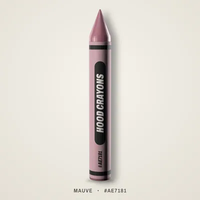 Mauve crayon, #AE7181