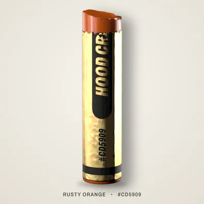 Rusty Orange crayon, #CD5909