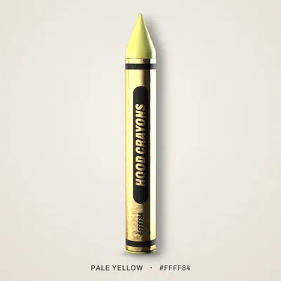 Pale Yellow crayon, #FFFF84