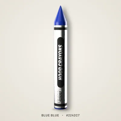 Blue Blue crayon, #2242C7