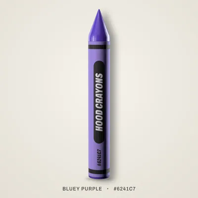 Bluey Purple crayon, #6241C7