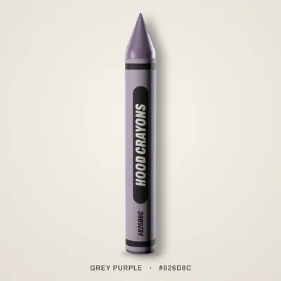 Grey Purple crayon, #826D8C