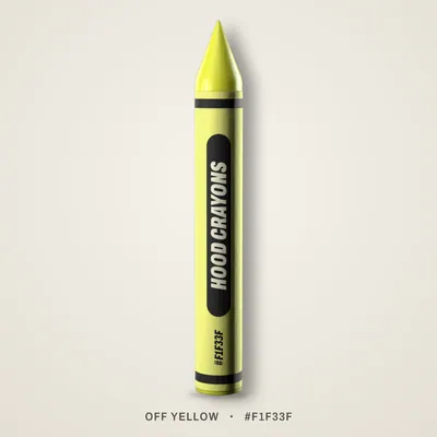 Off Yellow crayon, #F1F33F