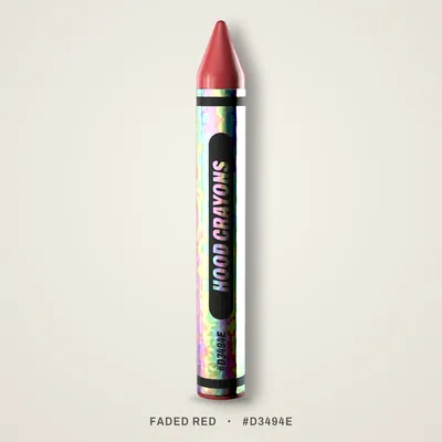 Faded Red crayon, #D3494E