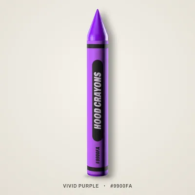 Vivid Purple crayon, #9900FA
