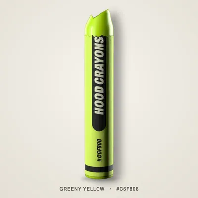 Greeny Yellow crayon, #C6F808
