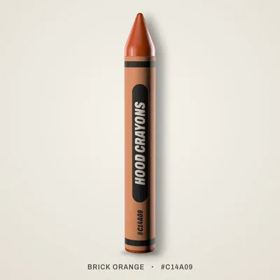 Brick Orange crayon, #C14A09