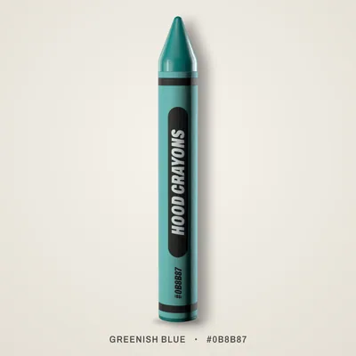 Greenish Blue crayon, #0B8B87