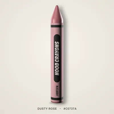 Dusty Rose crayon, #C0737A