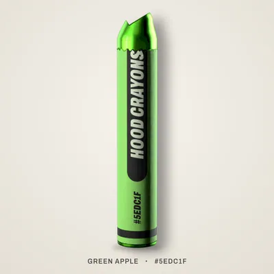 Green Apple crayon, #5EDC1F
