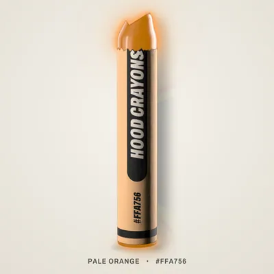 Pale Orange crayon, #FFA756