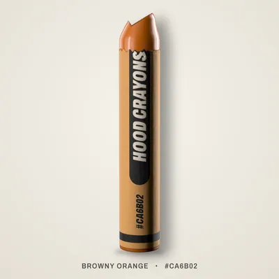 Browny Orange crayon, #CA6B02