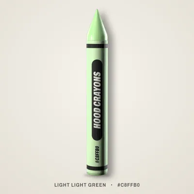 Light Light Green crayon, #C8FFB0
