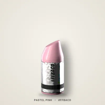 Pastel Pink crayon, #FFBACD