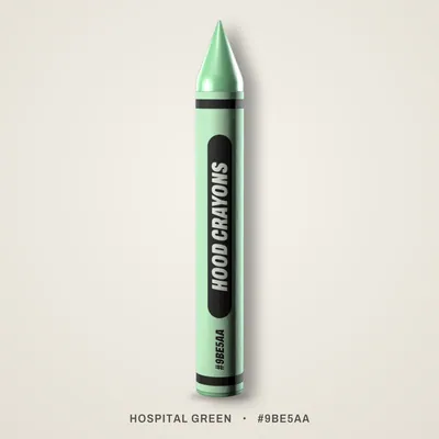 Hospital Green crayon, #9BE5AA