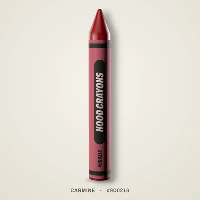 Carmine crayon, #9D0216