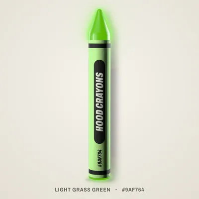 Light Grass Green crayon, #9AF764