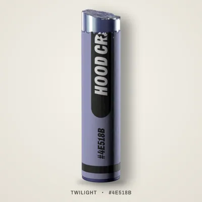 Twilight crayon, #4E518B