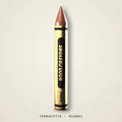 Terracotta crayon, #CA6641
