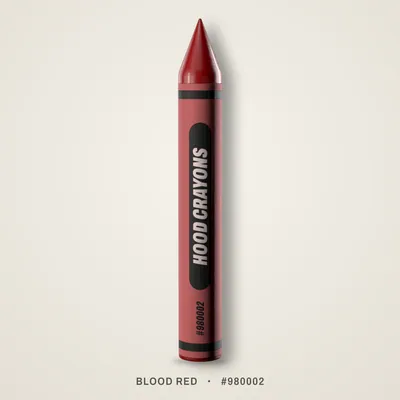 Blood Red crayon, #980002
