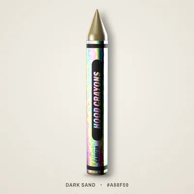 Dark Sand crayon, #A88F59