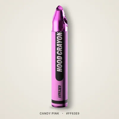 Candy Pink crayon, #FF63E9