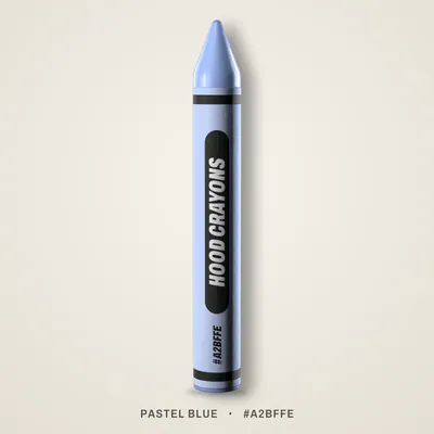 Pastel Blue crayon, #A2BFFE