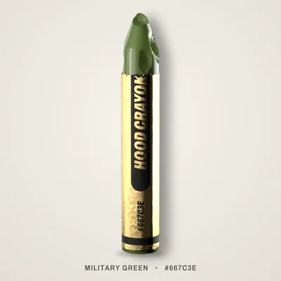 Military Green crayon, #667C3E